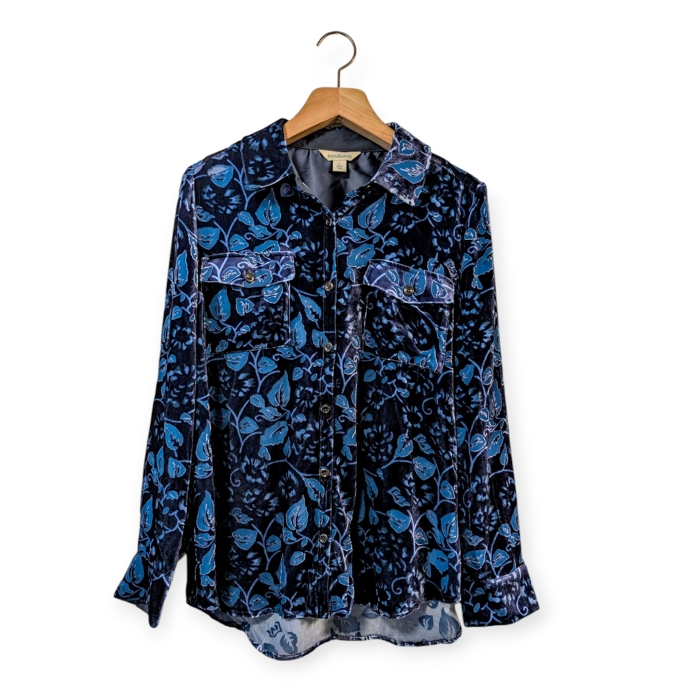 Floral Velvet Women's Top